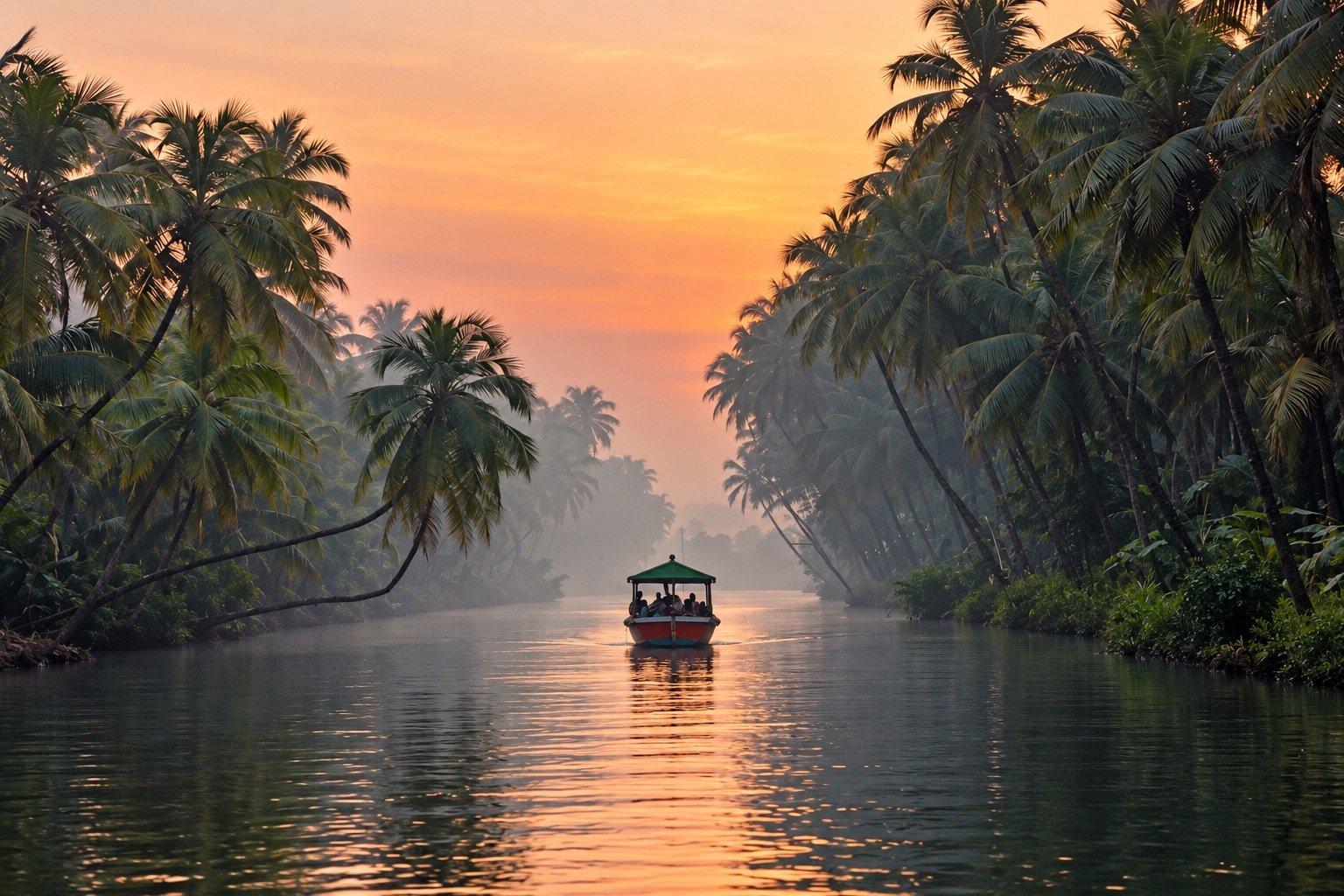 Sharavathi backwater boating near Honnavar